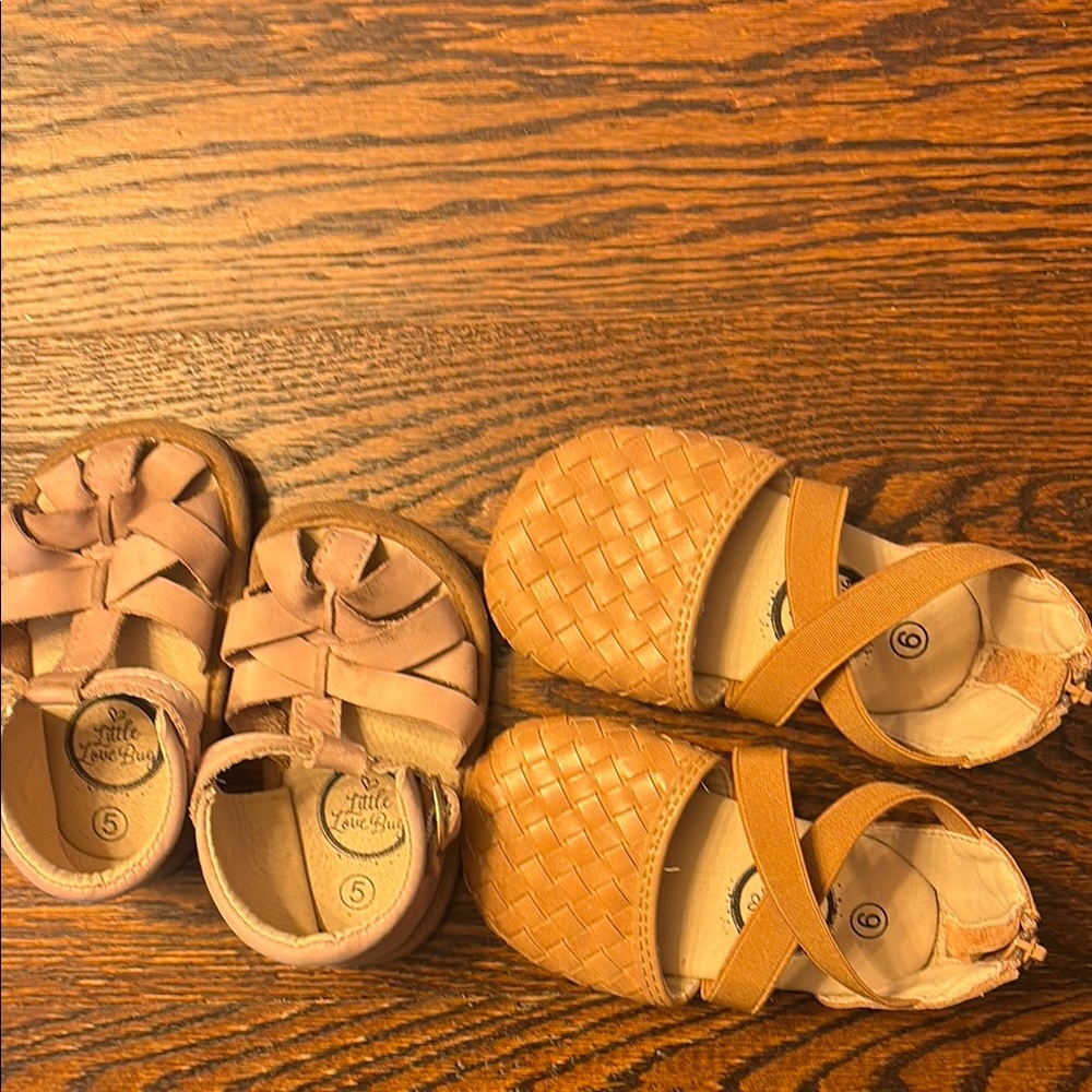 Bundle of Little Love Bug Co. toddler sandals